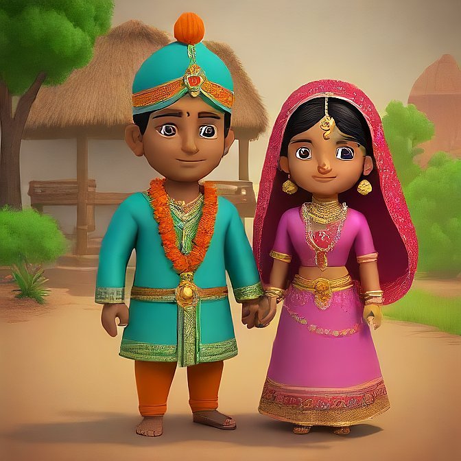 3D cartoon character art